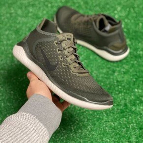 Nike Free Rn 2018 Low Mens Running Shoes Green 942836-300 NEW Multi Sz - Picture 1 of 6